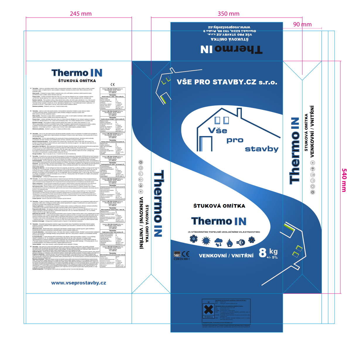 Ukázka aplikace sanační omítky